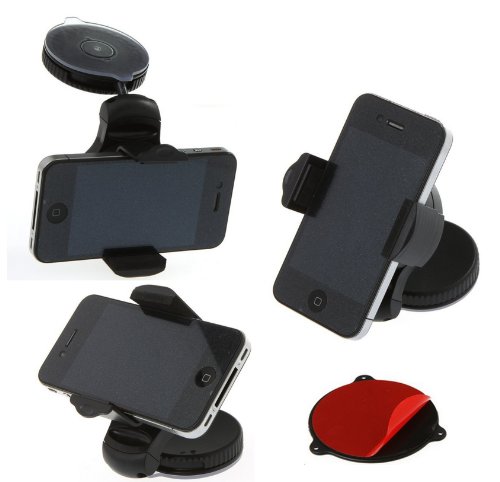 Windshield/Dashboard Smartphone GPS Holder - Works great with iPhone 5 4S 4 3GS Samsung Galaxy S3 S2 Epic Touch 4G HTC One X EVO 4G Rhyme DROID RAZR BIONIC INCREDIBLE 2 CHARGE Google BlackBerry Torch LG Revolution Windshield/Dashboard Smartphone GPS Holder - Works great with iPhone 5 4S 4 3GS Samsung Galaxy S3 S2 Epic Touch 4G HTC One X EVO 4G Rhyme DROID RAZR BIONIC INCREDIBLE 2 CHARGE Google BlackBerry Torch LG Revolution