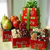 Noel Holiday Gift Tower with Fruit