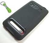 Black Sprint HTC Evo 4G Extended Battery Silicone Case with GizMax Silicone ....