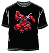 Marvel Universe Deadpool Ed Pool Adult Black T-Shirt