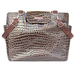 Truffle Croco Lexington Tote Reese Li
