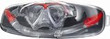Cressi DS 302502 Matrix 2-Lens Diving Mask and Gamma Snorkel Combo (Red)