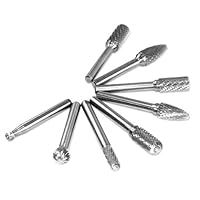 Neiko Tools 8-Piece Double Cut Carbide Rotary Burr Set