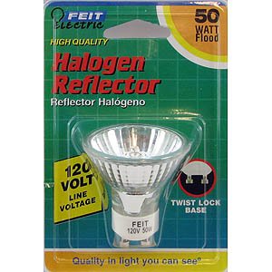 Childrens Toyshop  Toys : Feit Electric BPQ50MR16/GU10 50-Watt Halogen Reflector Flood Bulb with GU10 Base, Clear