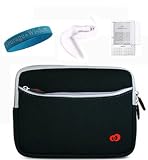 Amazon Kindle 2 Black Sleeves + Wisdom*Courage Wristband + Screen Protector + White Color Kindle 2 Car Charger