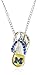 NCAA Michigan Wolverines Crystal Flip Flop Necklace