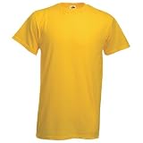 Fruit of the Loom Heavy Cotton T in Yellow Size M (SA101)