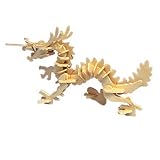 HuntGold Tier 3D Dreidimensionale Holzpuzzle Modell Entwicklung-Spielzeug (Chinesische Drache)