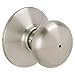 Schlage F40 V PLY 619 Plymouth Door Knob, Bed & Bath Privacy Lock, Satin Nickel