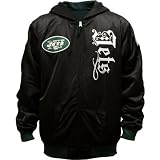 NFL Men's New York Jets Heritage Reversible Hooded Sweatshirt (Black/Hunter Green, 3X-Large)