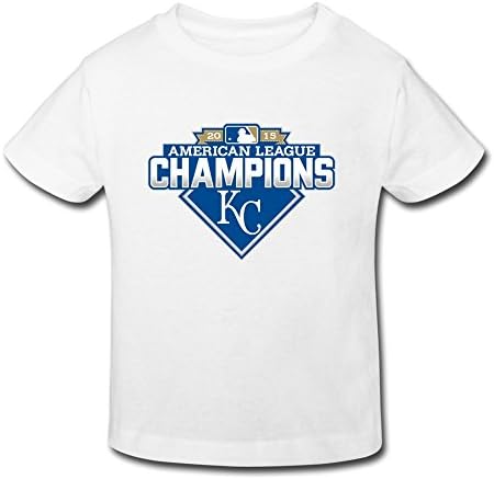 World Series Kansas City Royals Logo Toddler T-shirts Vintage Size 2 Toddler White By Hongxm