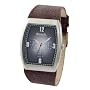 Bench Gents Black Dial Watch With Brown Leather Strap