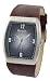 Bench Gents Black Dial Watch With Brown Leather Strap