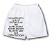 White Boxer Short with Unhappiness is best defined as the difference between our tale...