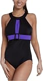 It Figures Women's I.F.&Acirc;&reg; Women'S Swimsuit Bond Girl Highneck Tank,Lilac,10