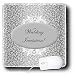 Edmond Hogge Jr Wedding - Silver and White Wedding Invitation - Mouse Pads