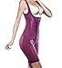 ieasysexy Women Full Body Shaper Waist Cincher Thigh Reducer Bodysuit Shapewear (Purple, Tag Size XXL /US L)