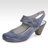 Tamaris Slingpumps, Groesse 43, blau antik