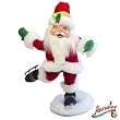 6" Snowflake Skating Santa by Annalee