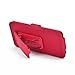 New Walleva Holster Case for iPhone 5C with Belt Clip - Multiple Options Available (Red)