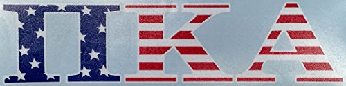 Pi Kappa Alpha Pike USA Letter Sticker Outside Car/Computer