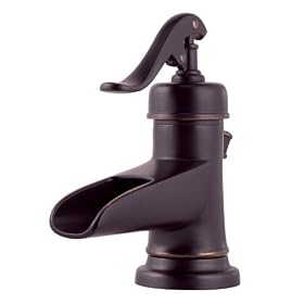 Price Pfister 042-YP0Y Ashfield Single-Handle 4-Inch Lavatory Faucet with Pop-Up, Tuscan Bronze