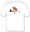 T-shirt with toy, chu-chu, subway, mouse, engine, train
