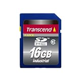 Transcend Industrial 16 GB SDHC Class 10 Flash Memory Card TS16GSDHC10I