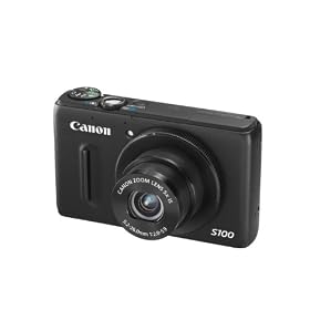Canon PowerShot S100 Digital Camera - Black (12.1MP, Ultra Wide Angle, 5x Zoom) 3.0 inch LCD
