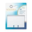 Rolodex Business Card Tray Refill Sleeves, Holds 2 of 2.625 x 4 Inch Cards, White, 40 per Pack (67691)
