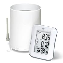 Oregon Scientific RGR682 Wireless Rain Gauge with 10-Day Rainfall Memory and Digital Clock