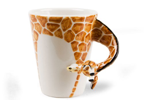 Giraffe Handmade Coffee Mug (10cm x 8cm) On Sale