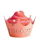 Paper Orchid Princess Cupcake Wrapper Cotton Candy, Set of 12