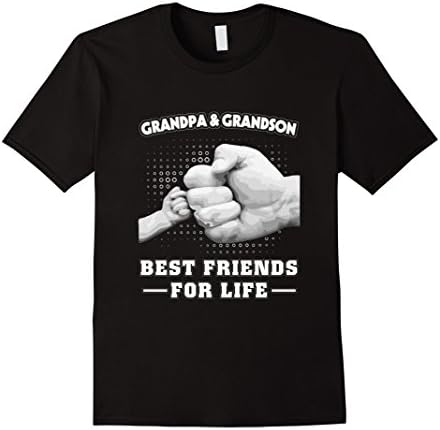 Men's GrandPa and Grandson Best Friends For Life Shirt XL Black