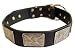 Dean & Tyler Leather Dog Collar Tyler's Vintage - High Quality Leather From Europe!!! - Size Large 24 - 27 Neck Size - Brown with Nickel Plates - Contact Us If You'd Like It in Black or Smaller Size!!!