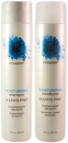 Cezanne Moisturizing Sulfate Free Shampoo & Conditioner (10 Oz Each) - NEW LOOK!