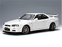 Diecast Model Nissan Skyline R34 GTR V-Spec II (Upgraded) in White (1:18 scale)