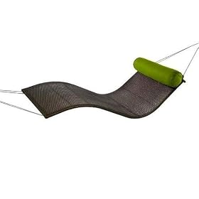 Outdoor Wave Woven Wicker Hanging Chair Hammock