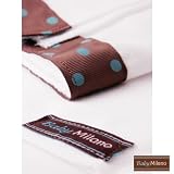 Burp Cloth Set - Brown with Blue Dots by Baby Milano.