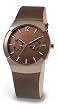 Skagen Men's 583XLRLM Swiss Multi-Function Brown Leather Watch