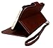 iPhone 6 Case, iPhone 6 Wallet Case, iPhone 6 Case Leather, ACO-UINT Premium Vintage Emboss Flower Flip Wallet PU Leather Cover Skin Case for iPhone 6 4.7 Inch (Strap Case - dark brown)