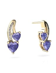 Genuine Tanzanite 14kt Yellow Gold Earrings