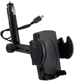 Arkon Lighter Socket Mount with integrated 5V Mini USB Power for Universal Phone, Smartphone and PDA