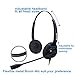 Arama Binaural corded Telephone Headset w/Noise Canceling Mic for Aastra Adtran Alcatel Lucent Allworx AltiGen AVAYA Comdial Digium Gigaset InterTel Mitel MiVoice Plantronics Deskphones (A200D1)
