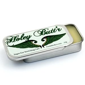 Holey Butt'r Premium Stretched Ear Lobe Cream: 10g / .35 ounce
