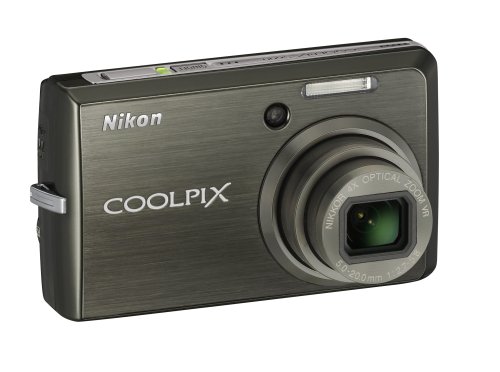 Nikon Coolpix S600 10MP Digital Camera with 4x Wide Angle Optical Zoom with Vibration Reduction (Slate Black) image