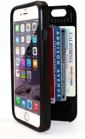 iPhone 6/6s Case &amp; Wallet - Card / ID Holder Black by New Wallet