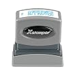 Xstamper One-Color Title Message Stamp, Approved, Pre-Inked/Re-Inkable, Blue (1008)
