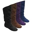 Journee Collection Microsuede Slouchy Boots Journee Collection Microsuede Slouchy Boots
