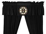 Boston Bruins Window Treatments Valance and Drapes